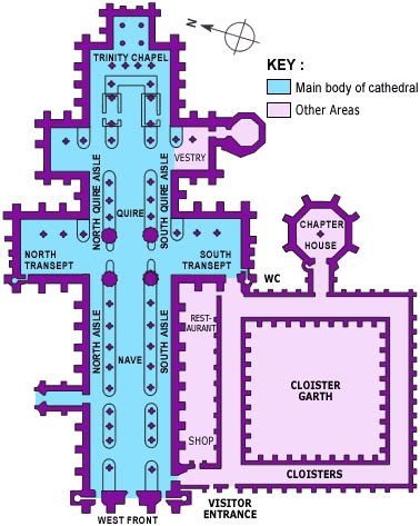 map of salisbury cathedral